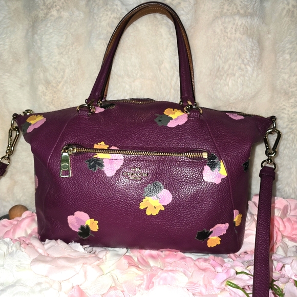 Coach Handbags - Euc Coach prairie Satchel Floral Print bag